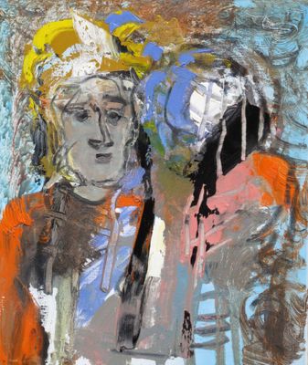 Nicolas GASIOROWSKI, Maquillage. Huile sur toile. 50 x 40cm