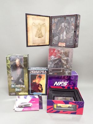 a lot of action figures that are in the box