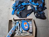 a box full of tools that are sitting on the floor