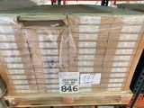a pallet full of boxes with a price tag on it