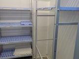 bunk beds in a room with a tiled floor and a tiled floor