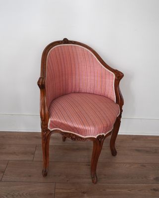 a chair that is sitting on a hard wood floor
