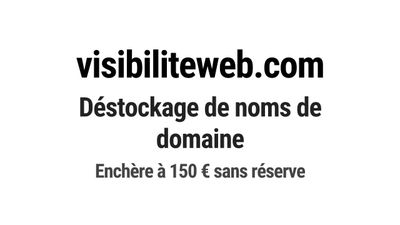 Nom de domaine visibiliteweb.com.