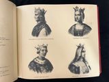 a book with pictures of people wearing crowns on it