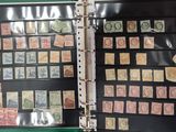 a binder with a lot of stamps on it