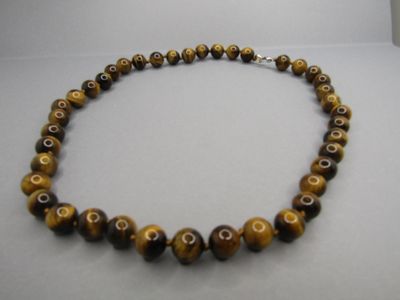 Collier œil de tigre (10,40 mm).