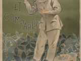 french poster advertising chocolate poulain, ca ' est et compape