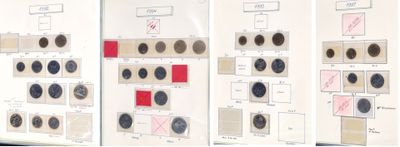 quatre panneaux comportant différents types de boutons