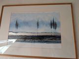 une photo d'un tableau accroché au mur