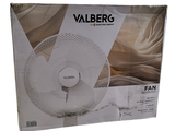 a box with a fan inside of it on a white background