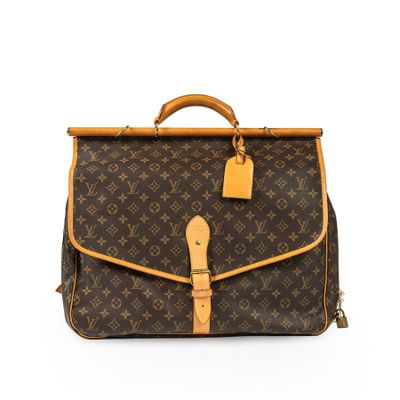 louis vuitton briefcase in monogram canvas and leather