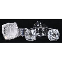 DAUM France. PAIRE DE BOUGEOIRS à 2 bras en cristal taillé d… (photo 2)