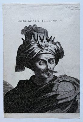 un dessin en noir et blanc représentant un homme portant un turban