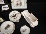 a lot of small plates and bowls on the table