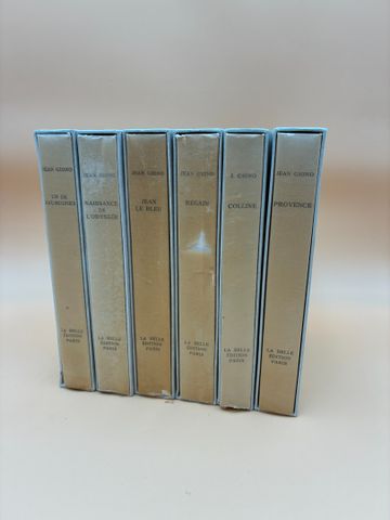(André COLLOT) Jean GIONO : Œuvres. Paris, la Belle Edition, 6 vo...