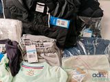 a pile of clothing that is sitting on the floor