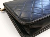 chanel black quilted lambskin wallet purse with gold hardware