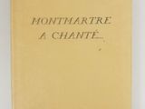 the front cover of a book with the words montmartre a chaniel on it