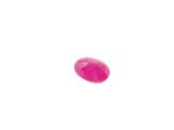pink oval faceted gems on a white background