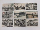 many old postcards of people riding horses and carriages
