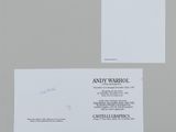 signed autograph of andy warhol and his signature on the cover of his book