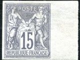 a close up of a stamp with a picture of two women on it