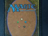 a close up of a card with a picture of a circle on it