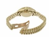 an image of a watch with a gold bracelet on a white background