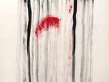 an image of a drawing of a red object on a white surface