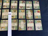 a lot of cards that are on the table