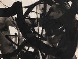 an image of a black and white painting on a piece of paper