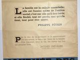 an old french poster with a red, white, and blue design