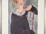 an image of a painting of a woman sitting in a chair