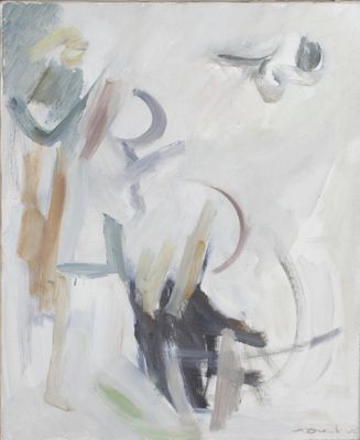 une image représentant un tableau où l'on voit un oiseau volant au-dessus d'une table