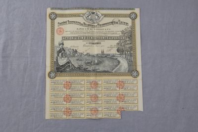 une photo d'un certificat délivré par les États-Unis d'Amérique