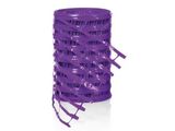 the purple ribbon is tied to the top of a purple container