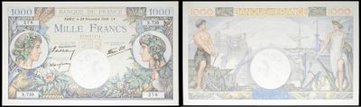 three different pictures of a couple of bills with a picture of a man and a woman on them