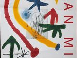 poster for joan miro ' s exhibition at the national museum of art