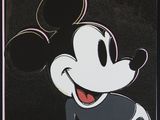 une image représentant un tableau de Mickey Mouse sur fond noir