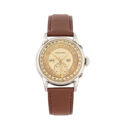 MOVADO Triple Calendrier "Boîtier Borgel Spider Lugs" Réf.