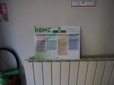 a picture of a radiator with a sign on it