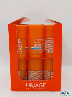uriage skin care products in an orange box