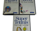 trois livres sur fond blanc, avec l'image d'une balle de tennis et d'une raquette de tennis