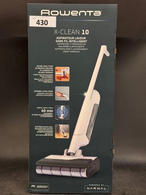 a box of a vacuum cleaner sitting on top of a table