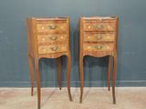 paire de commodes de style Louis XV, fin du XIXe siècle