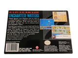 an image of a back cover of a video game called uncharted waters