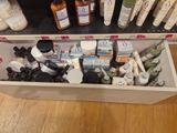 many different types of skin care products in a box