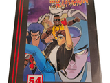a picture of a comic book with a picture of a man on it