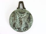 an image of a bronze medal on a white background