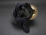 a helmet that is on top of a bag